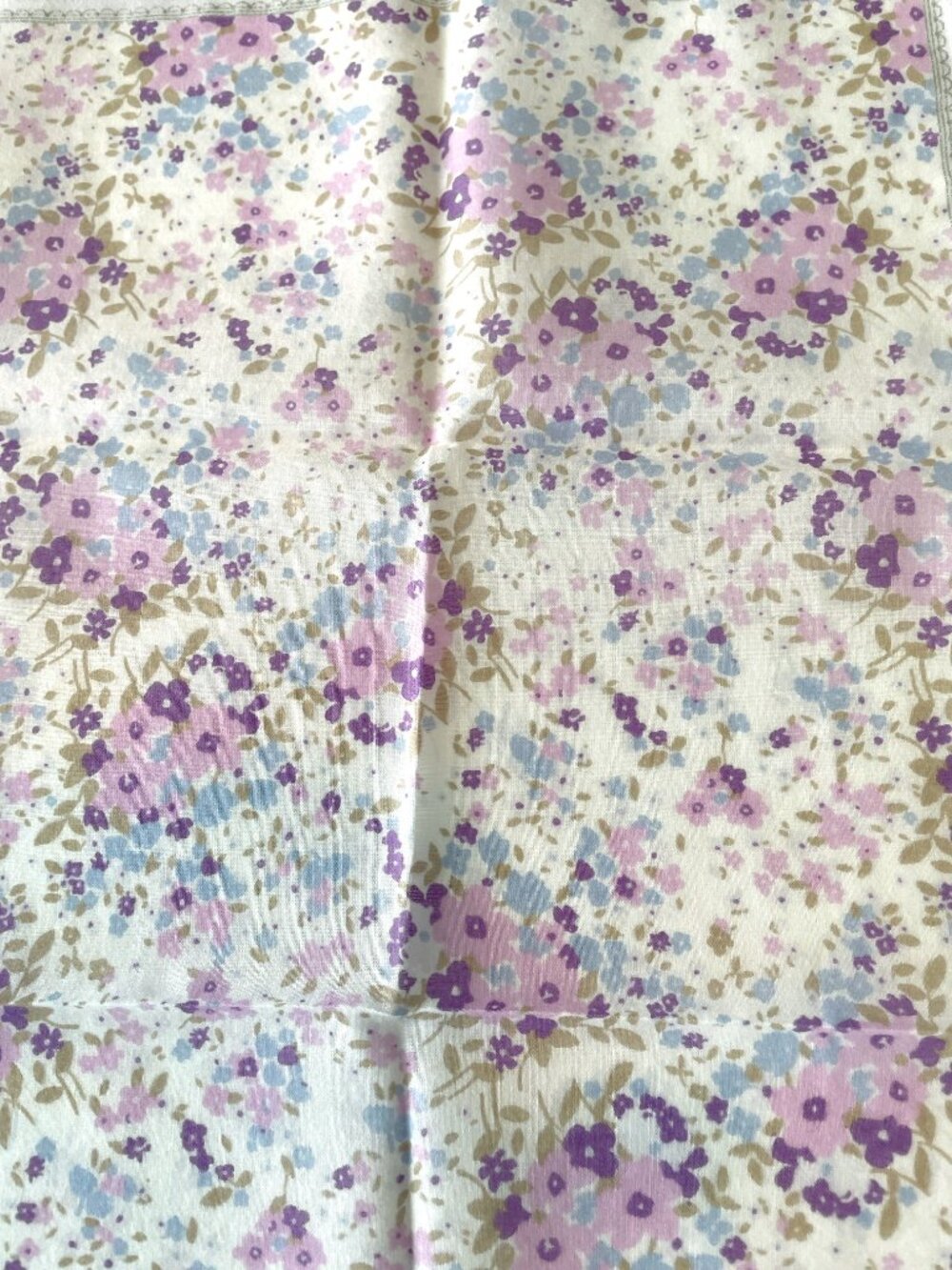 Vintage Floral Cotton Scarf Private Label - Picture 6 of 10